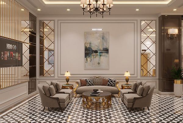 Thiết kế nội thất khách sạn phong cách Art Deco tại Lạng Sơn NT22222