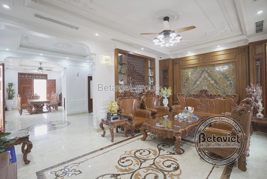 Thi công biệt thự TC19155, giai đoạn hoàn thành – phòng khách
