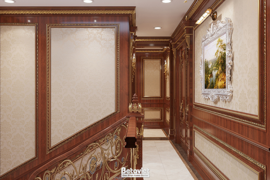Nội thất hành lang biệt thự cổ điển NT21161 – góc nhìn 5
