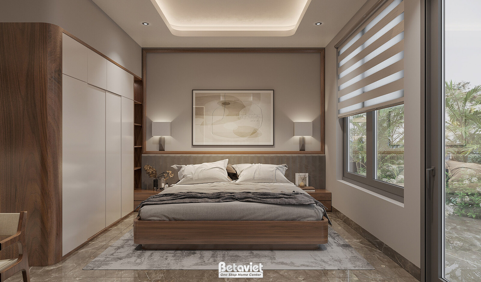 Nội thất phòng ngủ biệt thự hiện đại KT22193 – góc nhìn 20