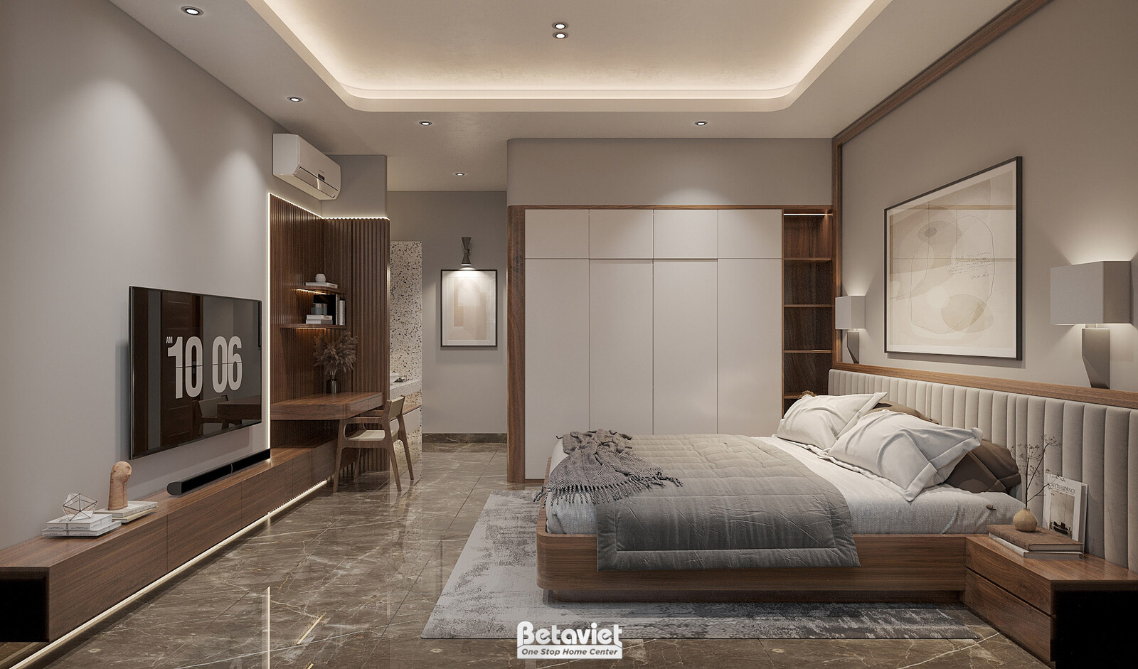 Nội thất phòng ngủ biệt thự hiện đại KT22193 – góc nhìn 21