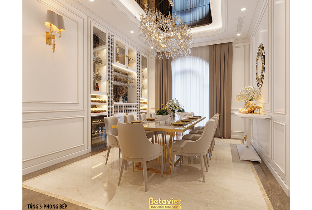 Nội thất phòng ăn biệt thự Art Deco tại Thanh Hóa NT21194A