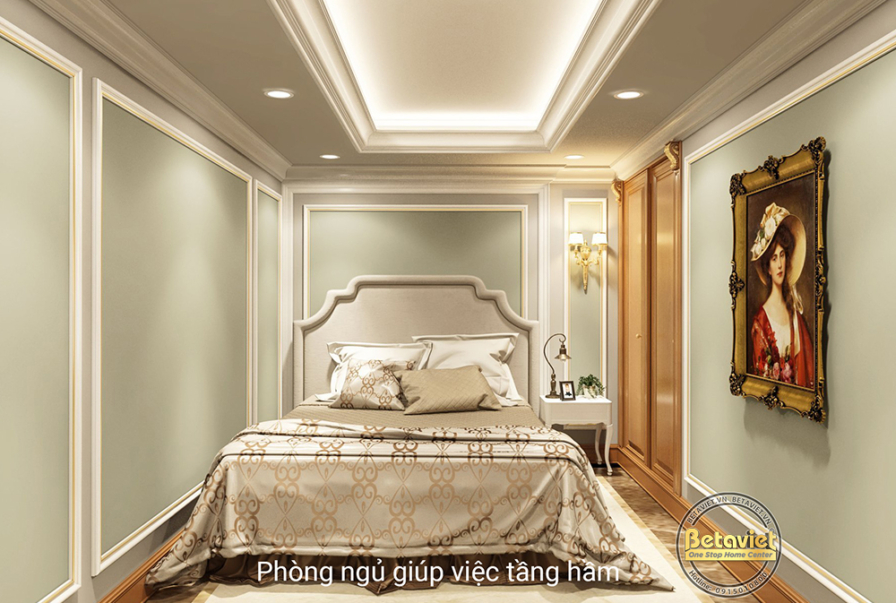 Nội thất phòng ngủ biệt thự tân cổ điển NT22030 – góc nhìn 9