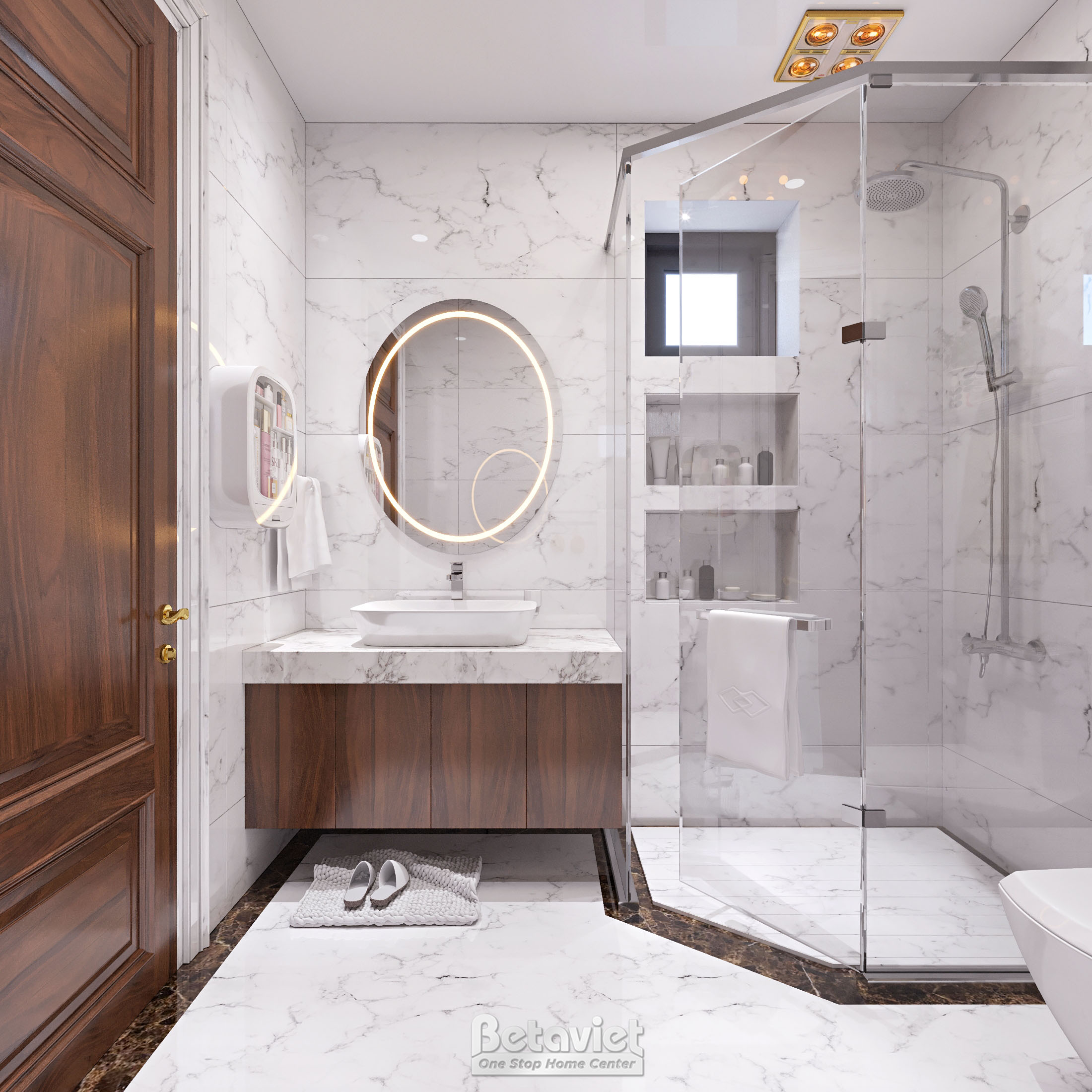 Nội thất phòng tắm biệt thự hiện đại NT23101