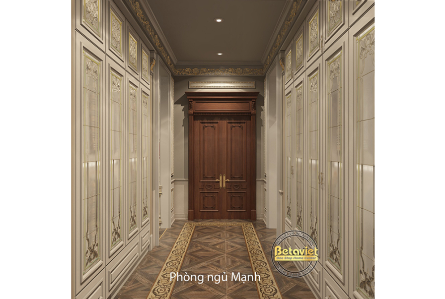 Nội thất phòng thay đồ biệt thự tân cổ điển NT22030 – góc nhìn 2