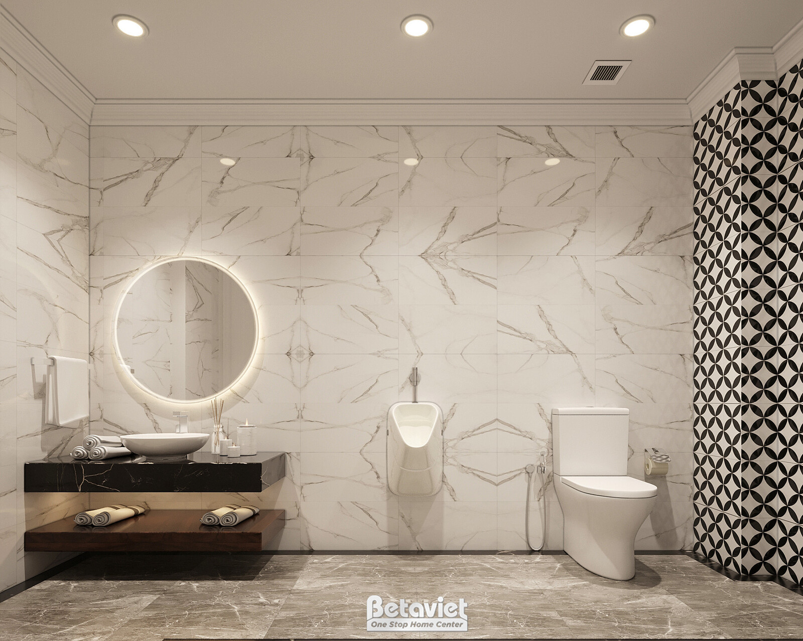 Nội thất phòng tắm biệt thự Art Deco KT2009029 – góc nhìn 6