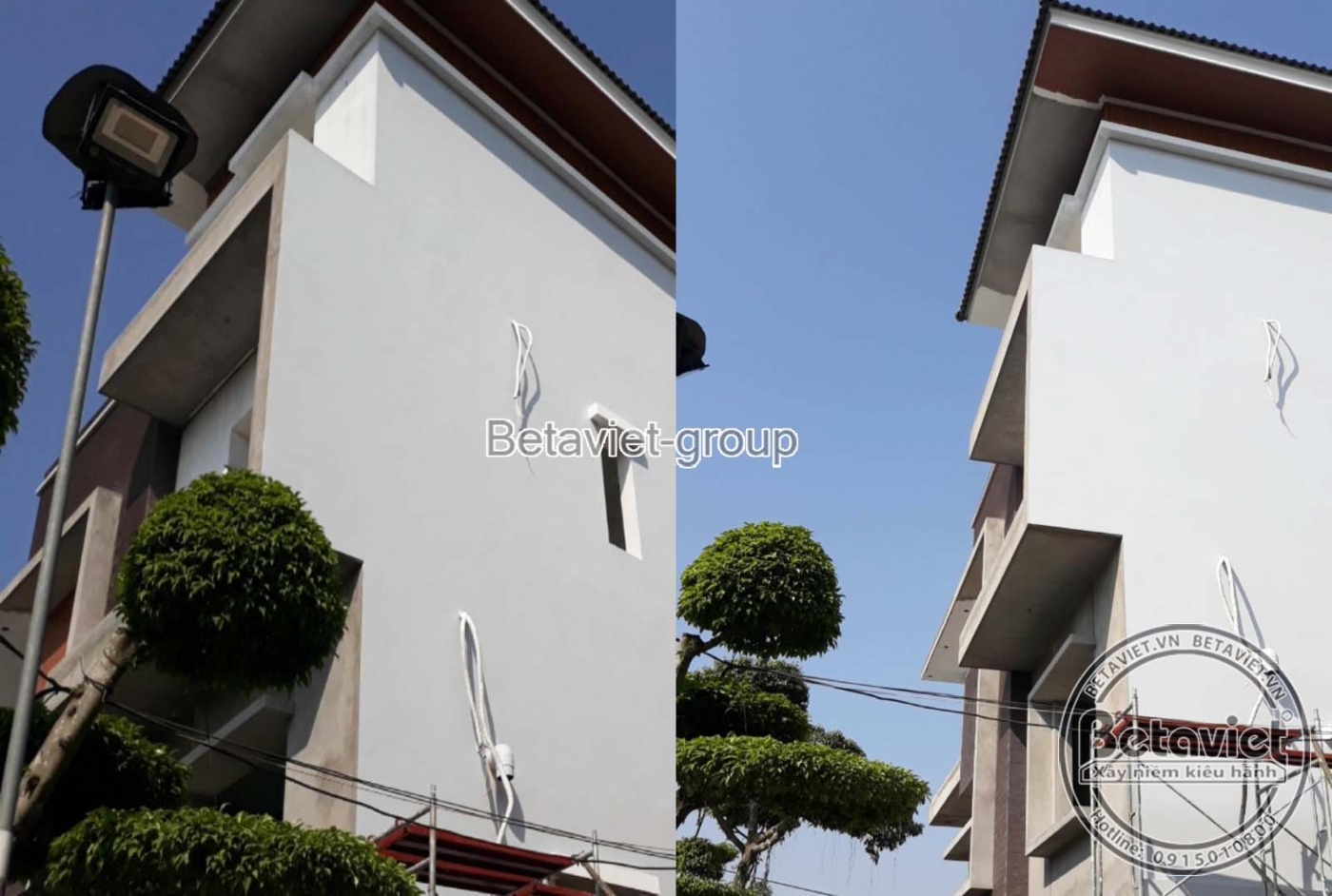 Thi công biệt thự hiện đại TC20075, giai đoạn thi công phần thô – mặt ngoài công trình (6)