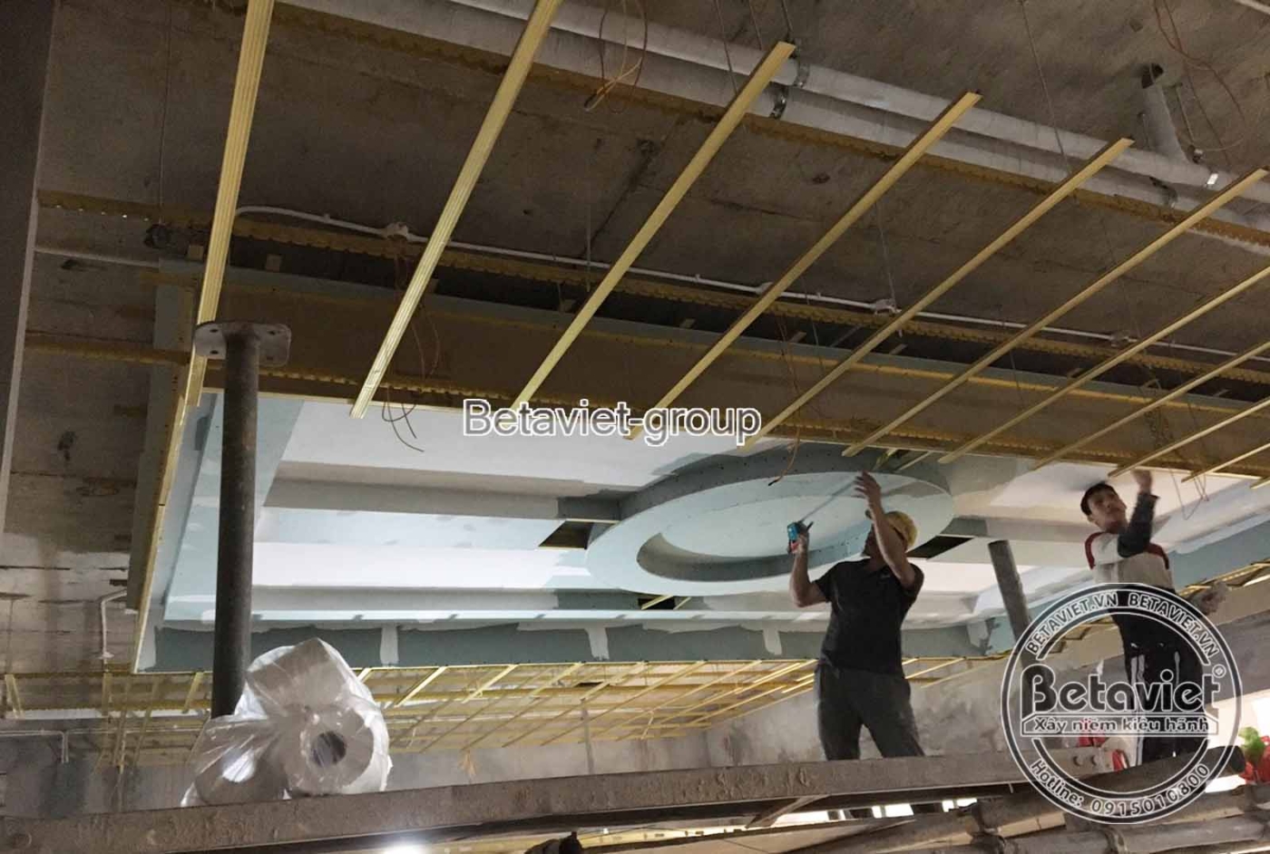 Thi công biệt thự TC19096, giai đoạn thi công phần thô – mặt ngoài công trình