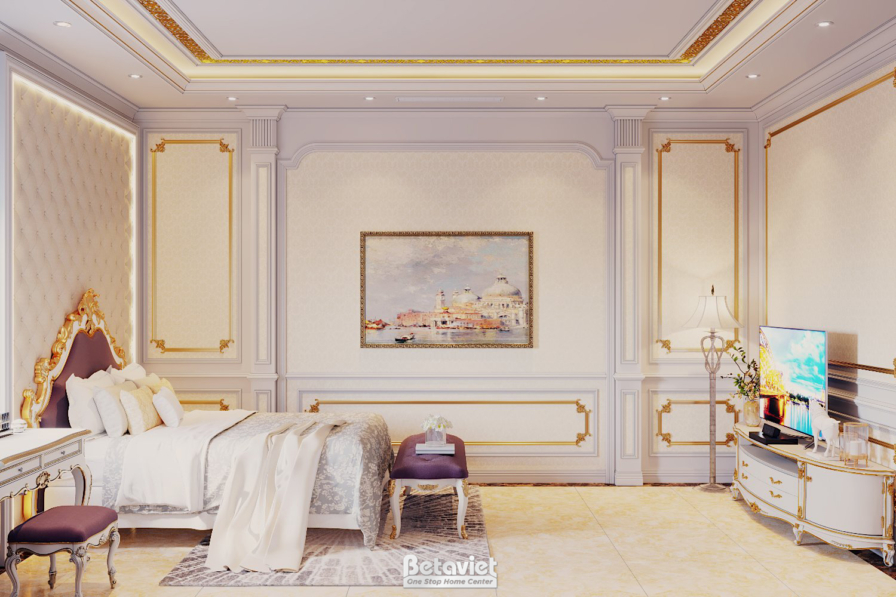 Nội thất phòng ngủ dinh thự tân cổ điển NT20158 – góc nhìn 6