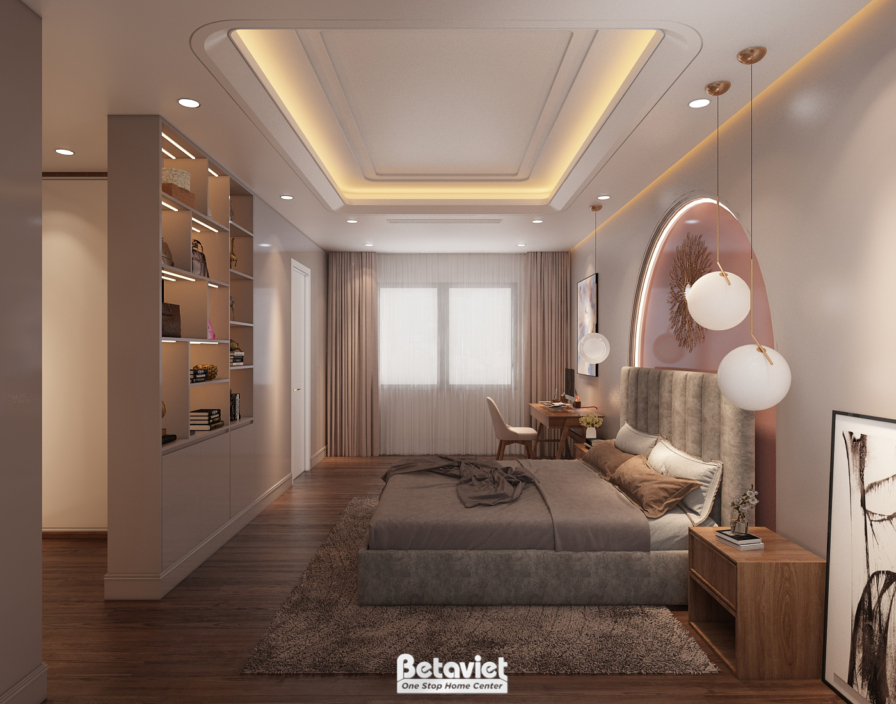 Nội thất phòng ngủ biệt thự hiện đại NT23322 – góc nhìn 3