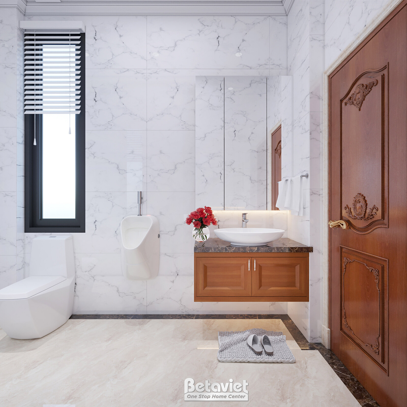 Nội thất phòng tắm biệt thự tân cổ điển NT22047 – góc nhìn 8