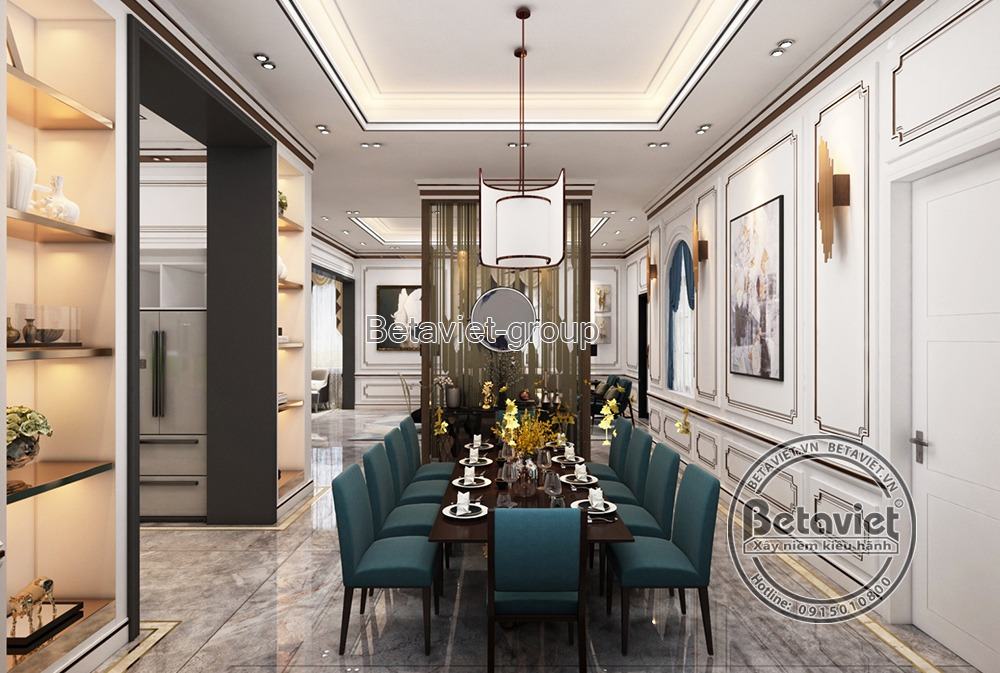 Mẫu thi công bếp ăn đẹp do đội ngũ Betaviet thi công thiết kế