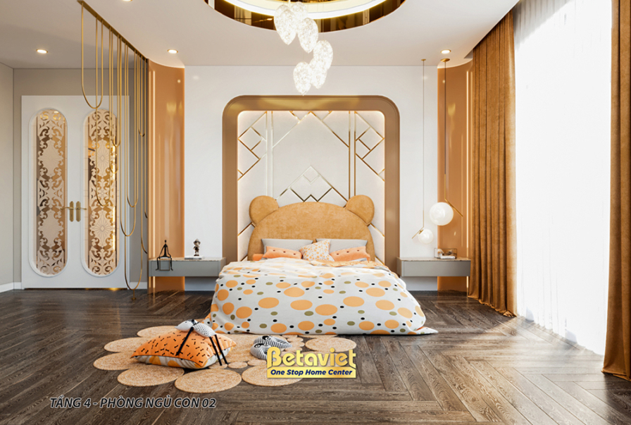 Nội thất phòng ngủ biệt thự hiện đại NT21194E – góc nhìn 12