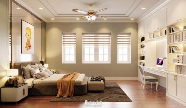 Thiết kế phòng ngủ trẻ em biệt thự tân cổ điển NT21071
