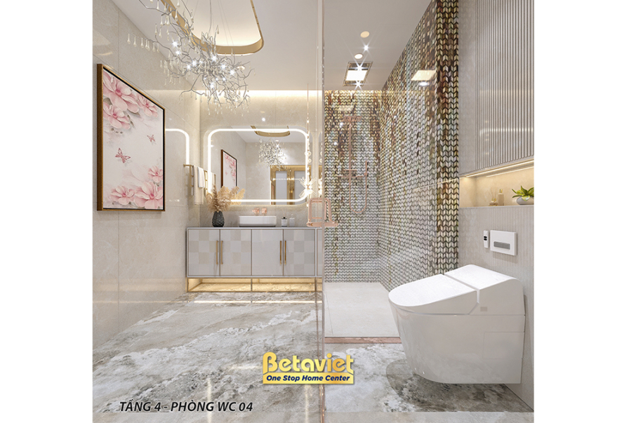 Nội thất phòng tắm biệt thự hiện đại NT21194E – góc nhìn 5