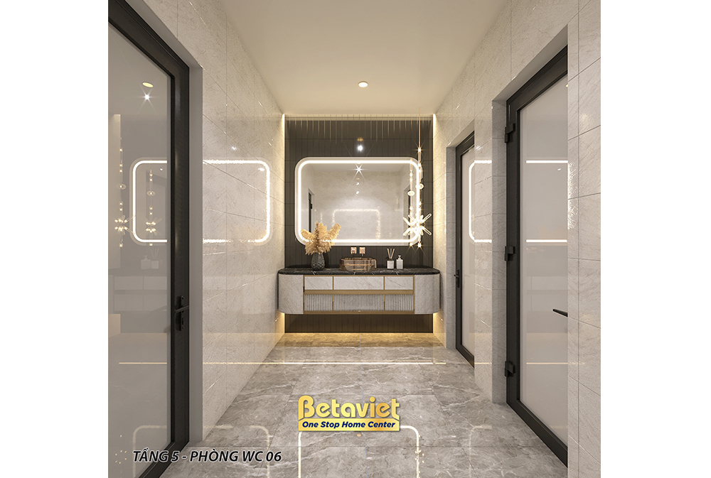 Thiết kế phòng tắm biệt thự hiện đại NT21194E