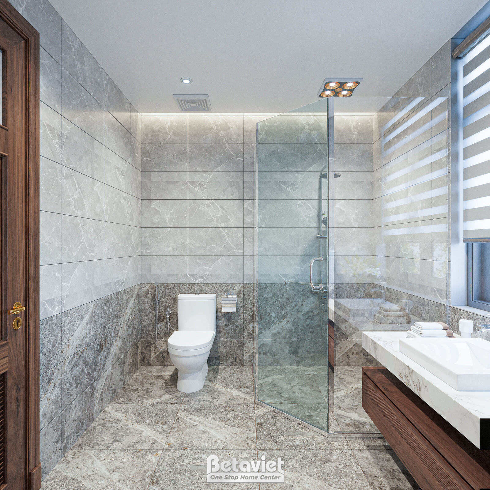 Nội thất phòng tắm biệt thự hiện đại NT22074 – góc nhìn 7