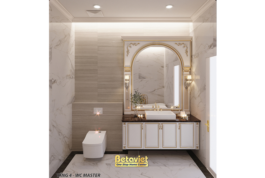 Nội thất phòng tắm biệt thự hiện đại NT22198 – góc nhìn 2