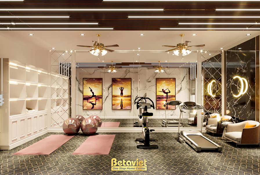 Thiết kế phòng tập gym hiện đại biệt thự NT22198