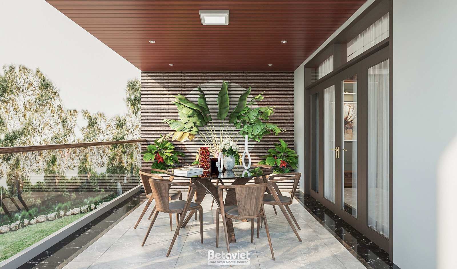 Nội thất không gian biệt thự hiện đại NT22074 – góc nhìn 2
