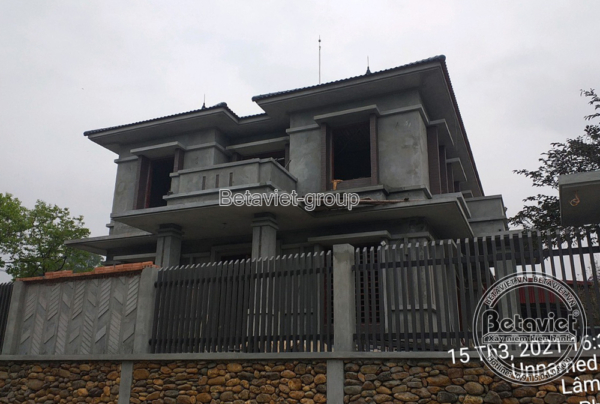 Thiết kế thi công phần thô biệt thự tân cổ điển tại Phú Thọ – TC20161