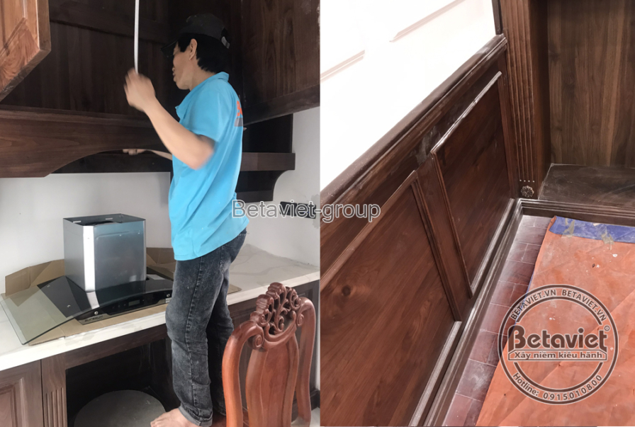 Thi công biệt thự 3 tầng hiện đại TC20109, giai đoạn thi công nội thất – phòng bếp và phòng ăn (2)