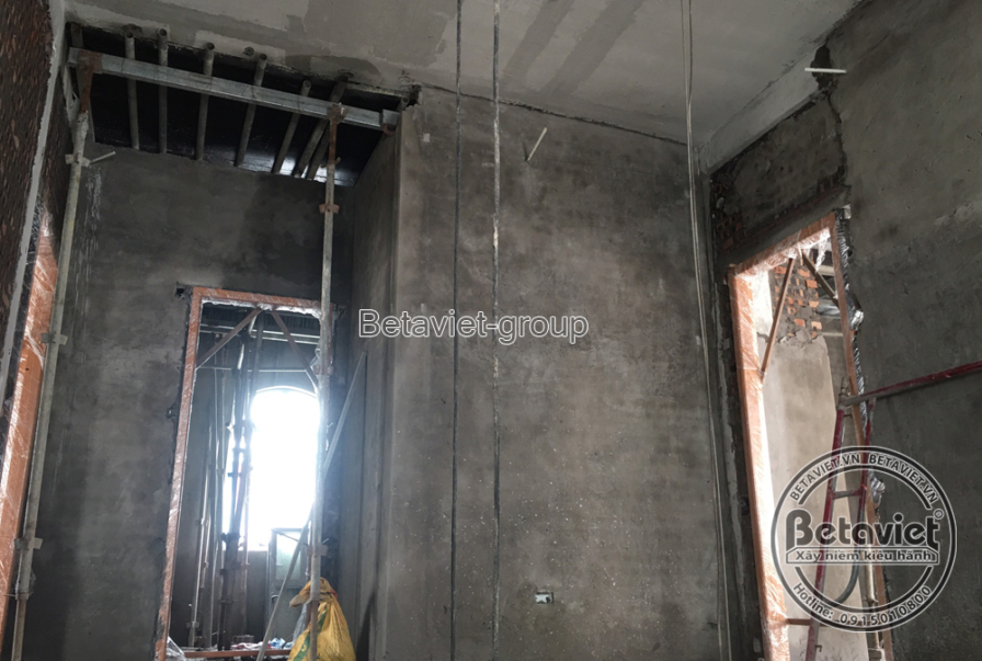 Thi công biệt thự TC20168, giai đoạn thi công phần thô – kết cấu phần thô (8)
