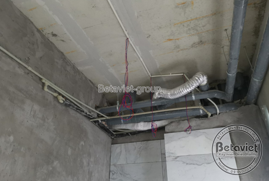 Thi công biệt thự TC20168, giai đoạn thi công phần thô – ảnh thi công thực tế