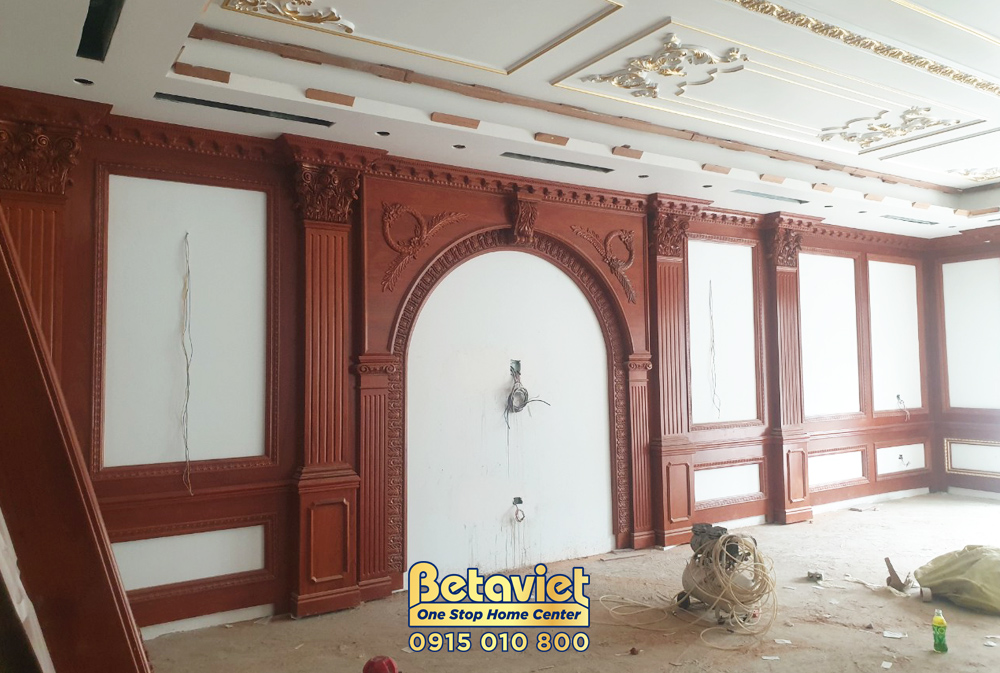 Phần thô Quá trình thi công nhà biệt thự cổ điển 7 tầng 1340m2 tại Thanh Hóa – TC20018