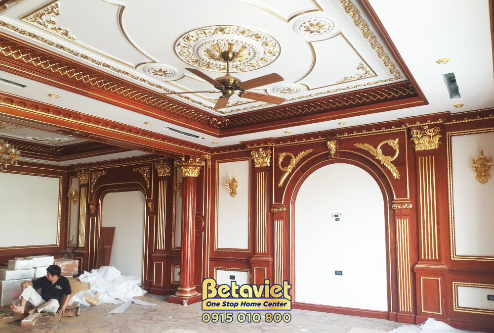 Phần thô Quá trình thi công nhà biệt thự cổ điển 7 tầng 1340m2 tại Thanh Hóa – TC20018