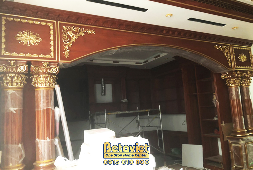 Phần thô Quá trình thi công nhà biệt thự cổ điển 7 tầng 1340m2 tại Thanh Hóa – TC20018
