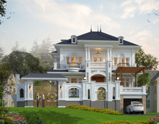 Mẫu biệt thự châu Âu 2 tầng tân cổ điển 500m2 tại Tuyên Quang KT18078