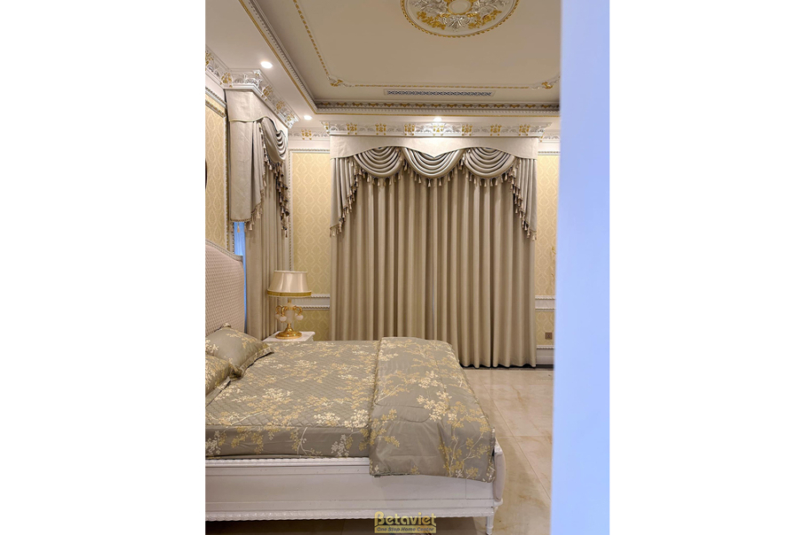 Thi công biệt thự tân cổ điển TC20158, giai đoạn hoàn thành – phòng ngủ