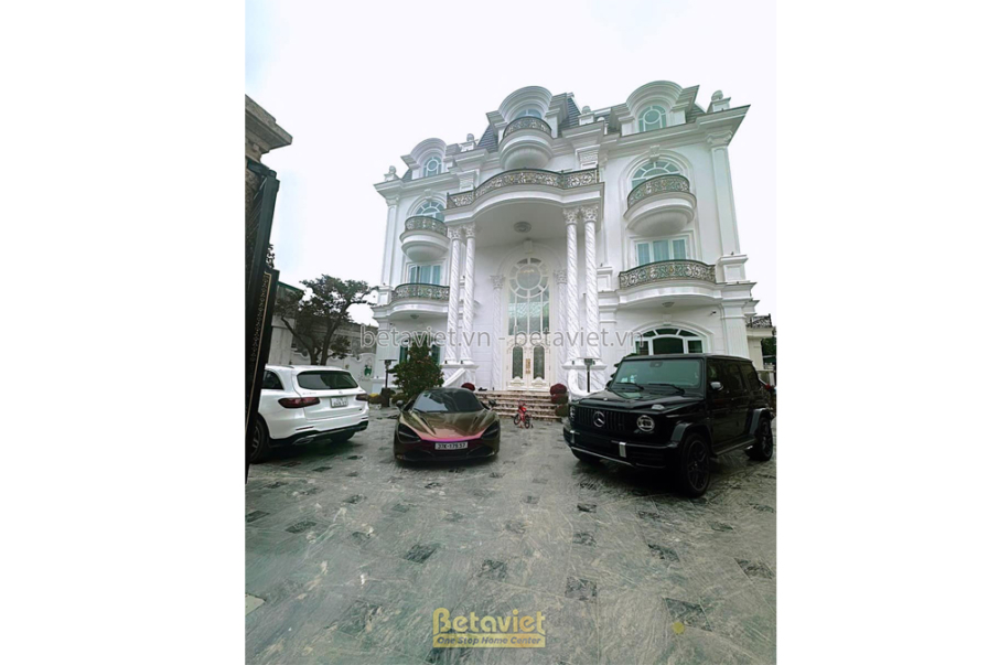 Thi công biệt thự tân cổ điển TC20158, giai đoạn hoàn thành – mặt ngoài công trình (2)