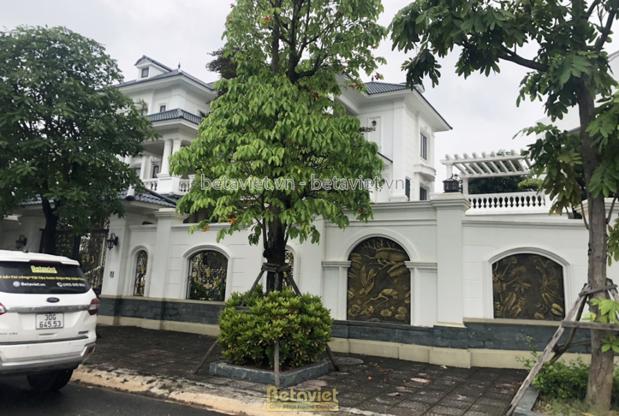 Thi công biệt thự tân cổ điển , giai đoạn hoàn thành – mặt ngoài công trình (2)