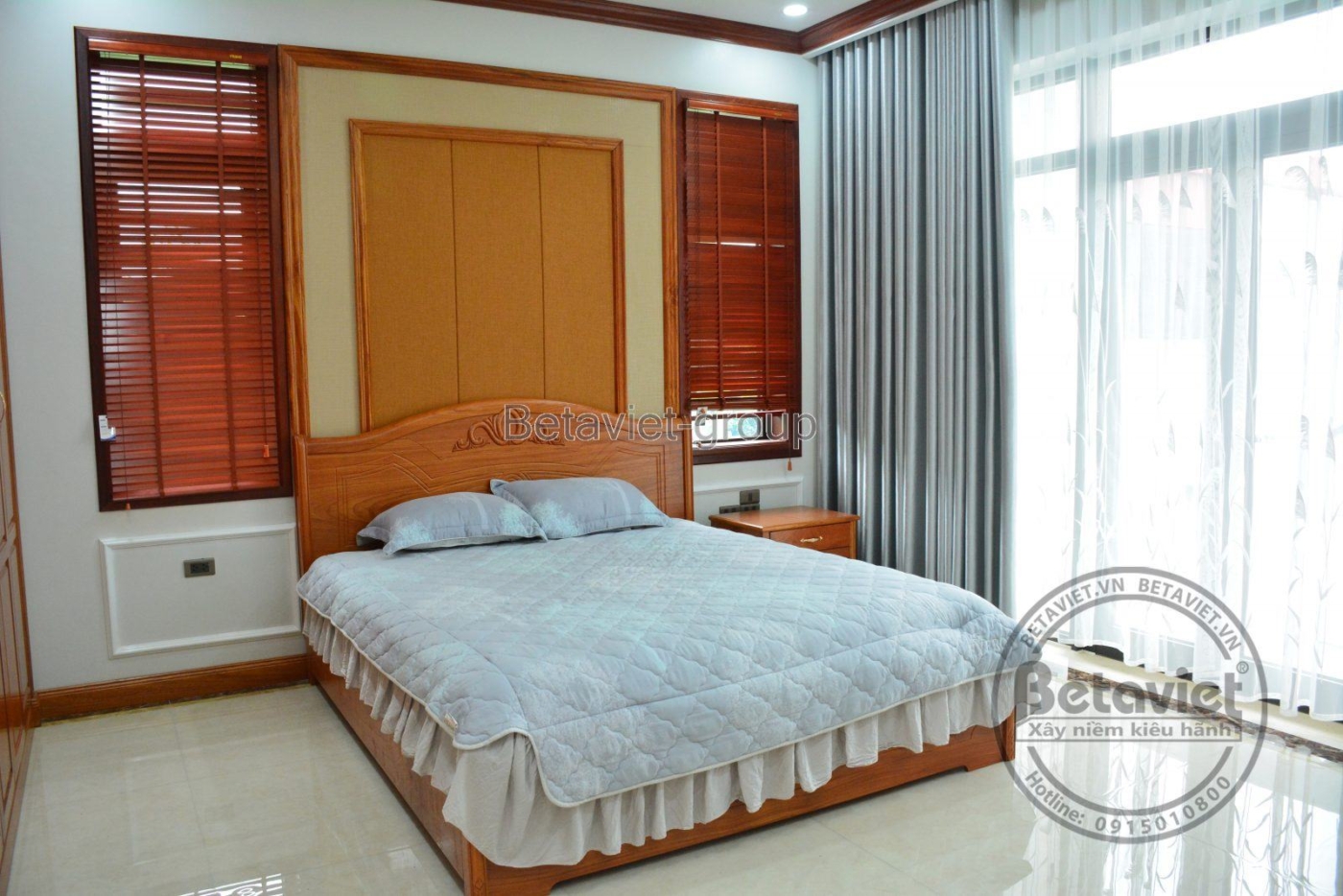 Thi công biệt thự TC16082, giai đoạn hoàn thành – phòng ngủ