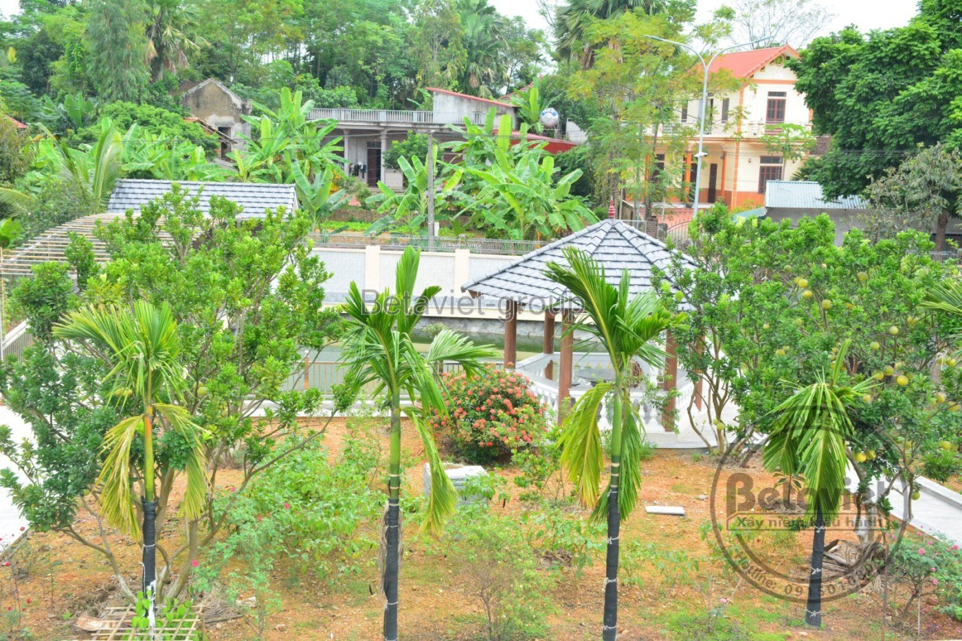 Thi công biệt thự TC16082, giai đoạn hoàn thành – mặt ngoài công trình (3)