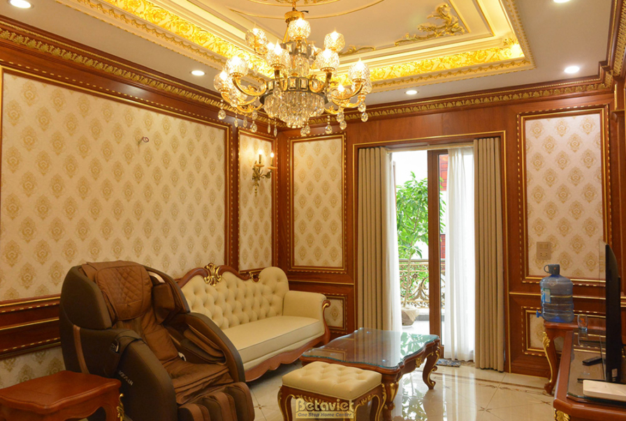 Thi công biệt thự 3 tầng tân cổ điển TC20110, giai đoạn hoàn thành – phòng ngủ (3)