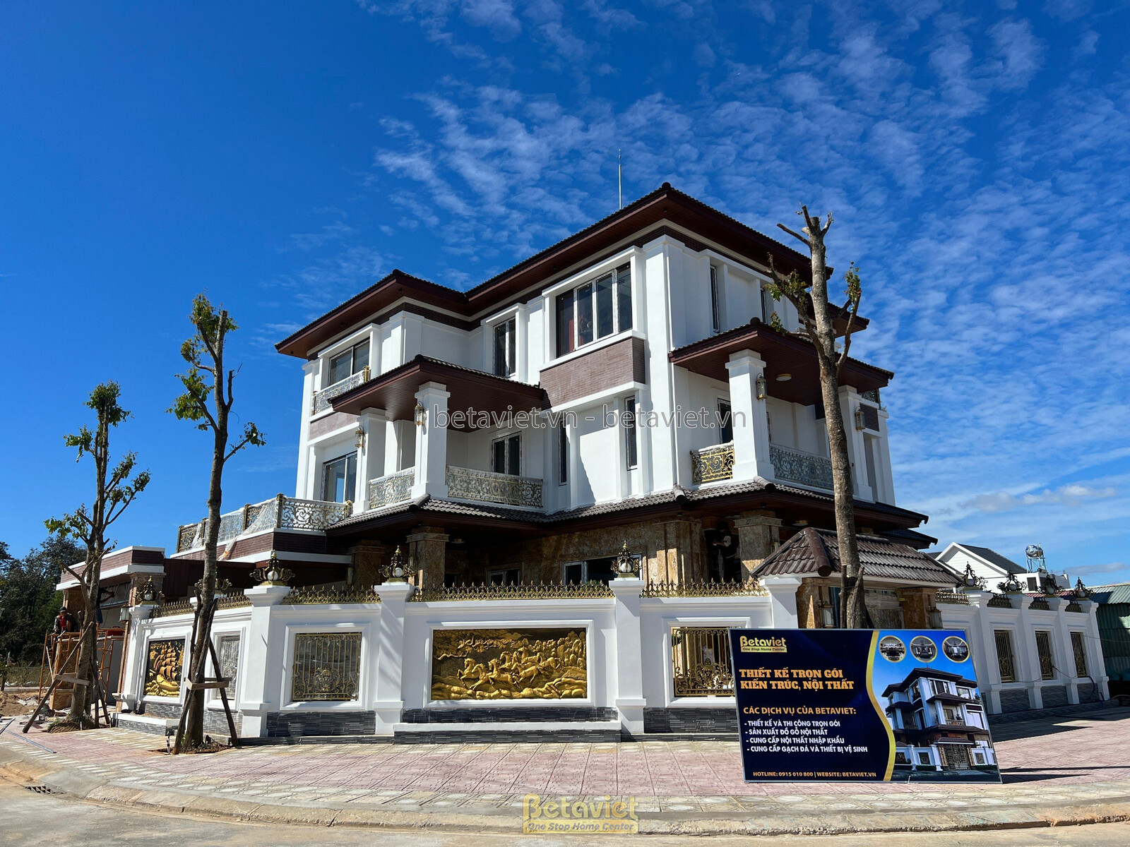 Thi công biệt thự 3 tầng hiện đại TC22153 – ảnh thực tế công trình