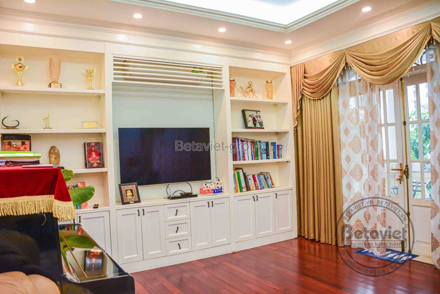 Thi công biệt thự 3 tầng TC16117, giai đoạn hoàn thành – phòng sinh hoạt chung