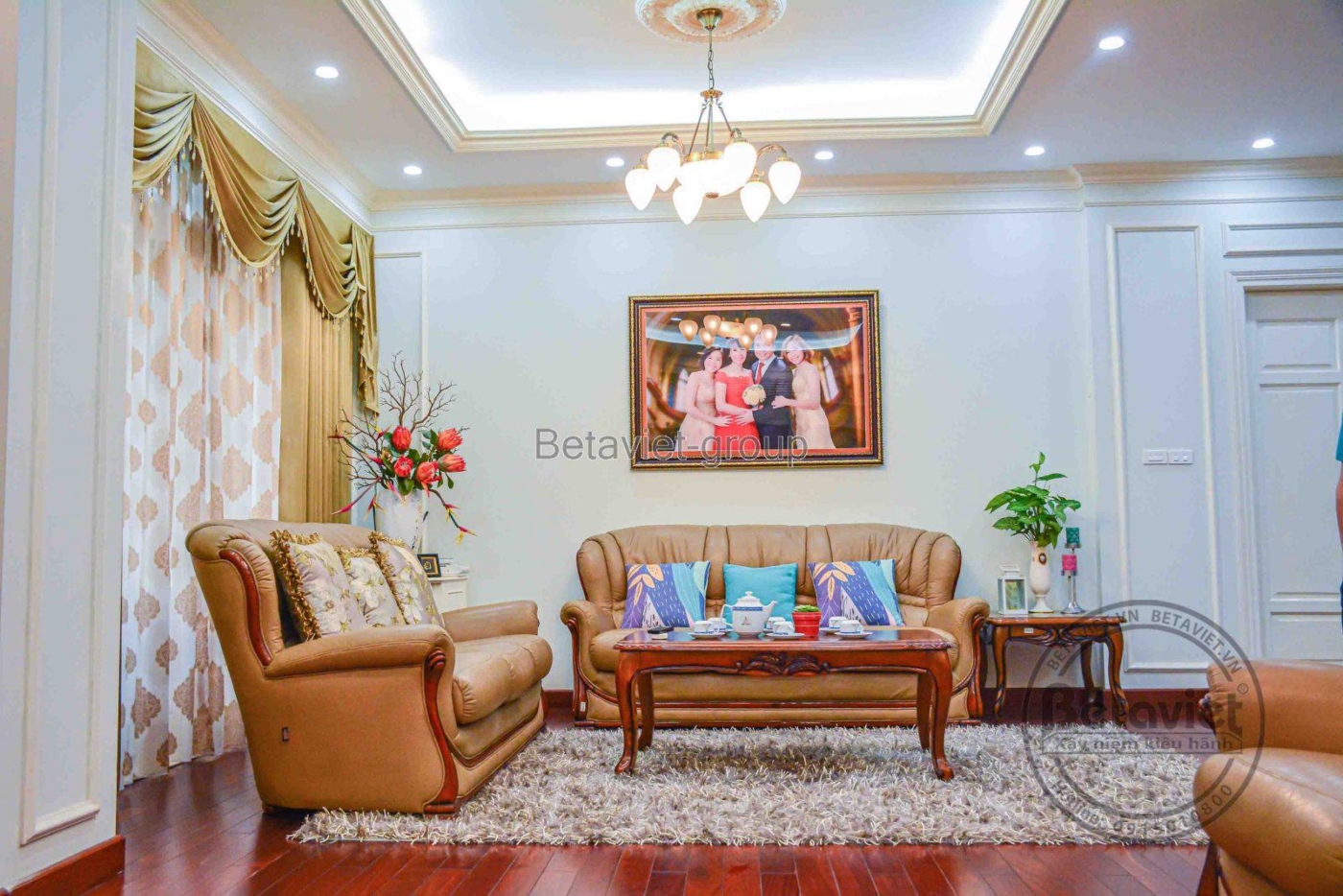 Thi công biệt thự 3 tầng TC16117, giai đoạn hoàn thành – phòng sinh hoạt chung (3)