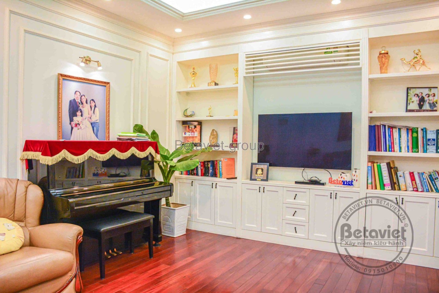 Thi công biệt thự 3 tầng TC16117, giai đoạn hoàn thành – phòng sinh hoạt chung (5)