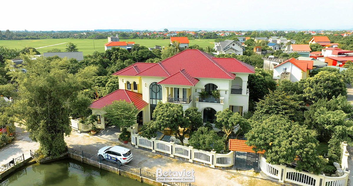 Xây biệt thự cần bao nhiêu tiền - biệt thự vườn Địa Trung Hải TC21109a