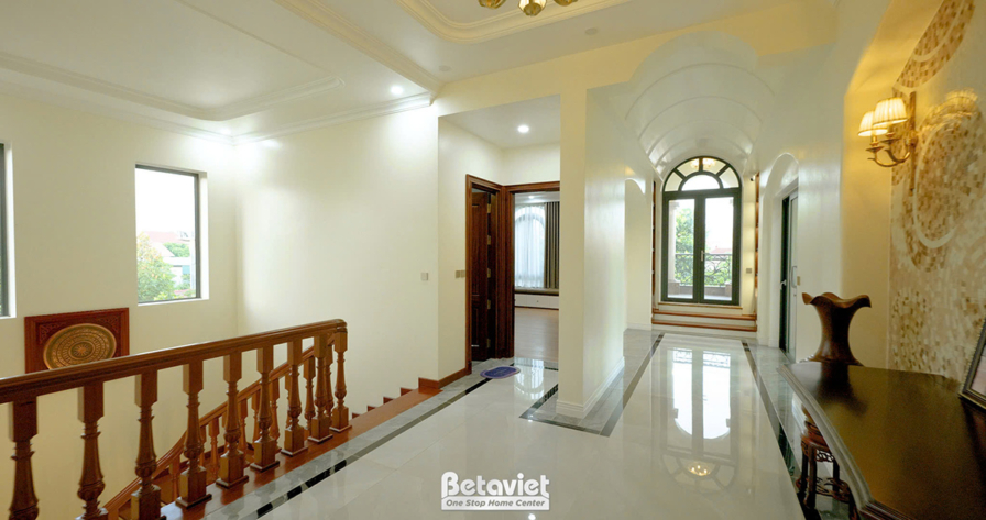 Thi công biệt thự 2 tầng địa trung hải TC21109a, giai đoạn hoàn thành – chi tiết hoàn thiện