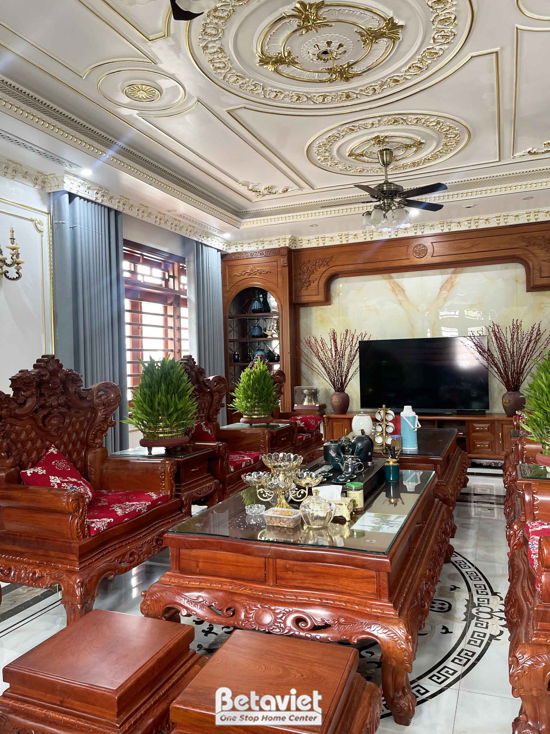 Phần thô Thiết kế thi công xây dựng trọn gói biệt thự 3 tầng tại Hưng Yên – TC22261