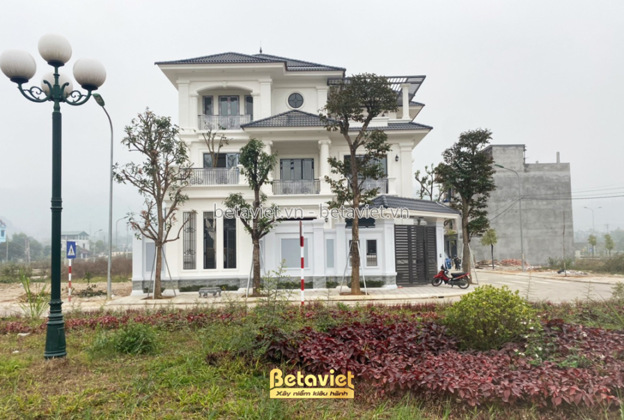 Thi công biệt thự TC21027, giai đoạn hoàn thành – mặt ngoài công trình