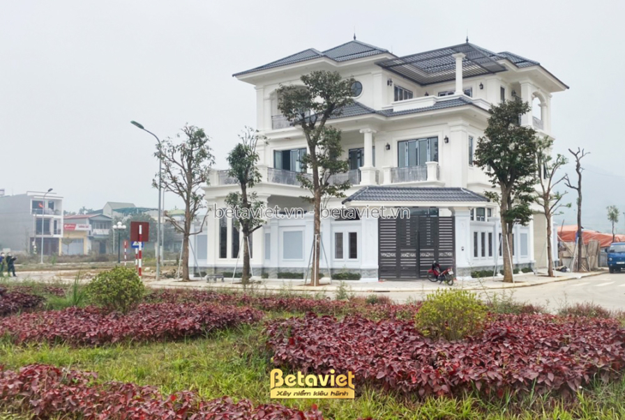 Thi công biệt thự TC21027, giai đoạn hoàn thành – mặt ngoài công trình (2)