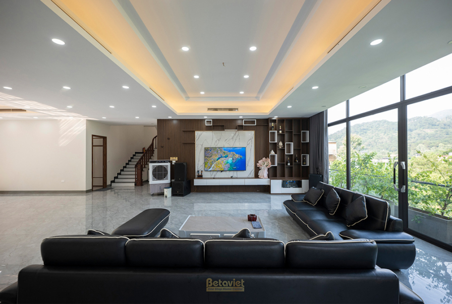 Thi công biệt thự TC22165, giai đoạn hoàn thành – phòng khách (2)