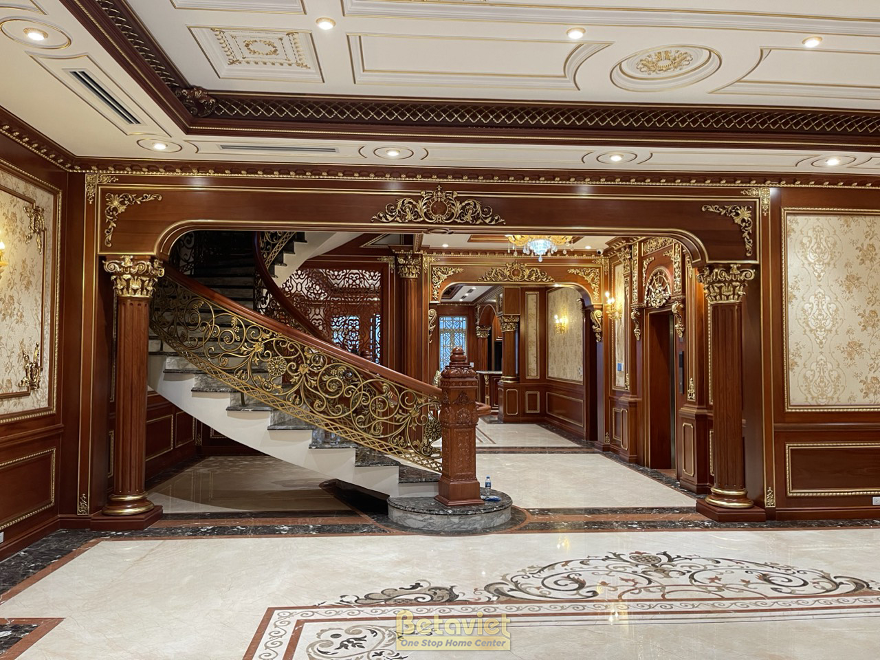 Phần thô Quá trình thi công nhà biệt thự cổ điển 7 tầng 1340m2 tại Thanh Hóa – TC20018