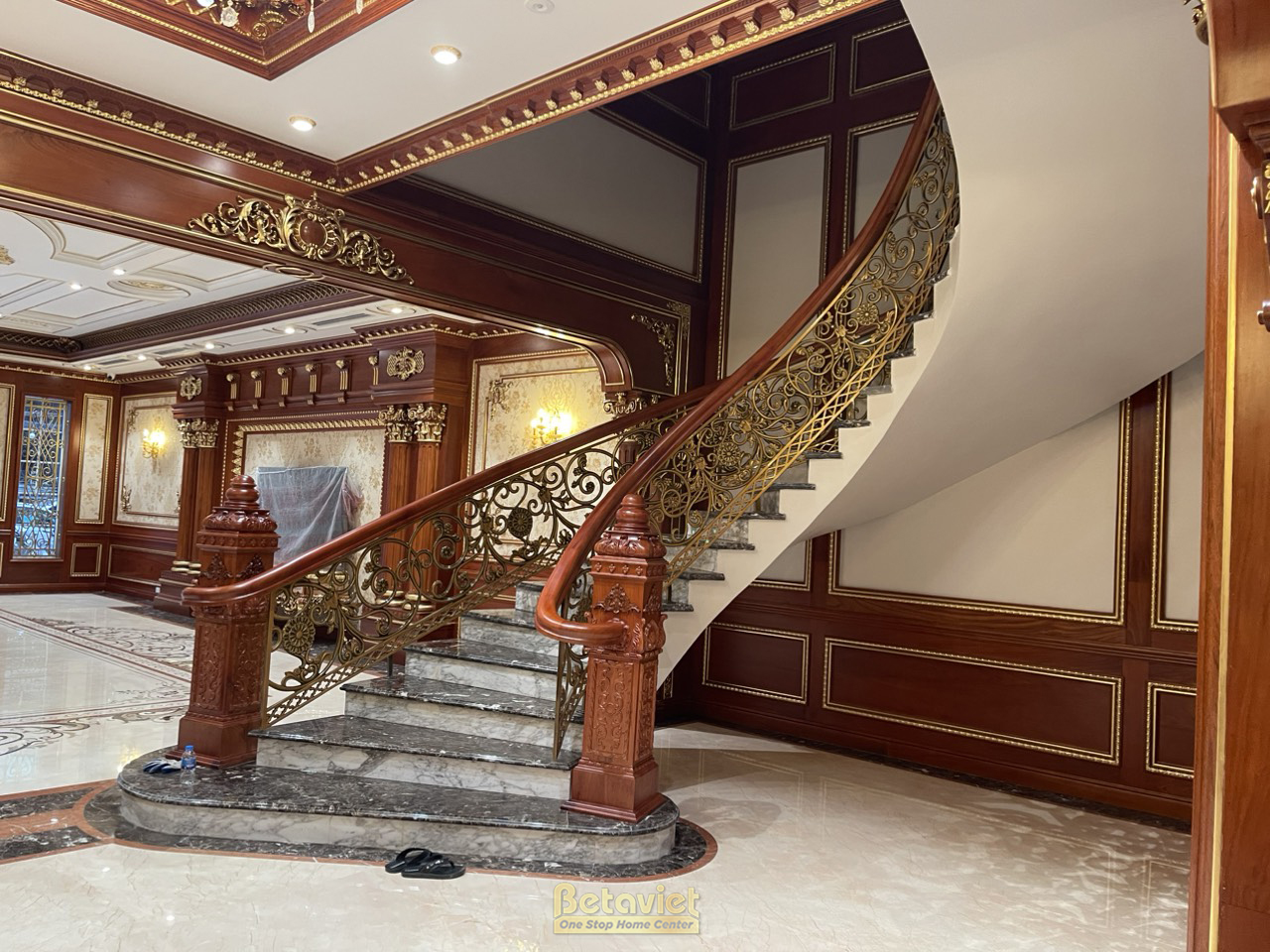 Phần thô Quá trình thi công nhà biệt thự cổ điển 7 tầng 1340m2 tại Thanh Hóa – TC20018